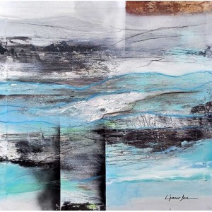 L'passo Benjamin, 30 x 30 Inch, Acrylic on Canvas, Abstract Paintings, AC-LPB-060 L'passo Benjamin, 30 x 30 Inch, Acrylic on Canvas, Abstract Paintings, AC-LPB-060